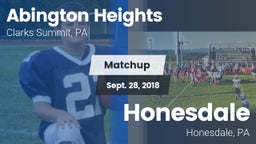 Matchup: Abington Heights vs. Honesdale  2018