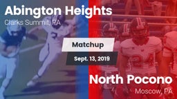 Matchup: Abington Heights vs. North Pocono  2019