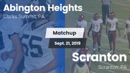 Matchup: Abington Heights vs. Scranton  2019