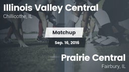 Matchup: Illinois Valley Cent vs. Prairie Central  2016