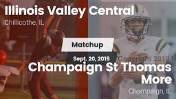 Matchup: Illinois Valley Cent vs. Champaign St Thomas More  2019