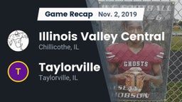 Recap: Illinois Valley Central  vs. Taylorville  2019