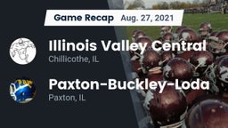Recap: Illinois Valley Central  vs. Paxton-Buckley-Loda  2021