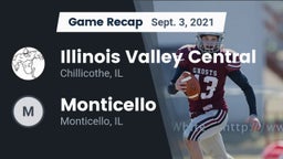 Recap: Illinois Valley Central  vs. Monticello  2021