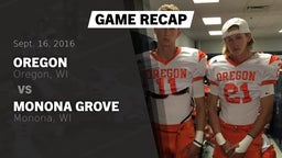 Recap: Oregon  vs. Monona Grove  2016