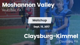 Matchup: Moshannon Valley vs. Claysburg-Kimmel  2017