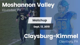 Matchup: Moshannon Valley vs. Claysburg-Kimmel  2019