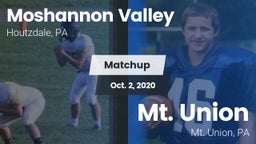 Matchup: Moshannon Valley vs. Mt. Union  2020