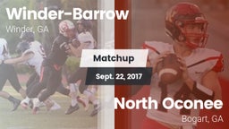 Matchup: Winder-Barrow vs. North Oconee  2017