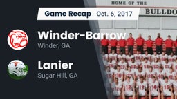 Recap: Winder-Barrow  vs. Lanier  2017
