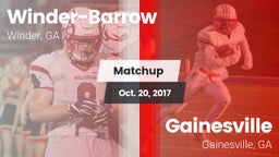 Matchup: Winder-Barrow vs. Gainesville  2017