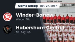 Recap: Winder-Barrow  vs. Habersham Central 2017