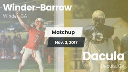 Matchup: Winder-Barrow vs. Dacula  2017