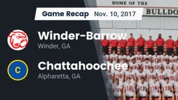 Recap: Winder-Barrow  vs. Chattahoochee  2017