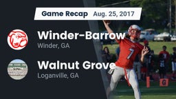 Recap: Winder-Barrow  vs. Walnut Grove  2017