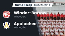 Recap: Winder-Barrow  vs. Apalachee  2018