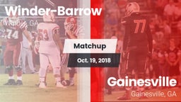 Matchup: Winder-Barrow vs. Gainesville  2018