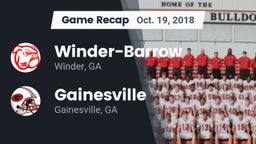 Recap: Winder-Barrow  vs. Gainesville  2018