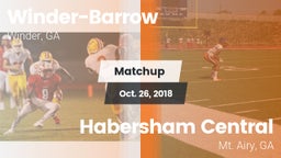 Matchup: Winder-Barrow vs. Habersham Central 2018
