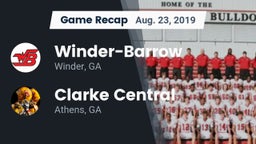 Recap: Winder-Barrow  vs. Clarke Central  2019