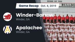 Recap: Winder-Barrow  vs. Apalachee  2019