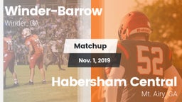 Matchup: Winder-Barrow vs. Habersham Central 2019