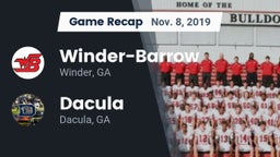 Recap: Winder-Barrow  vs. Dacula  2019