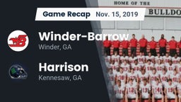 Recap: Winder-Barrow  vs. Harrison  2019
