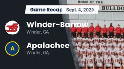Recap: Winder-Barrow  vs. Apalachee  2020