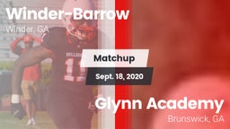 Matchup: Winder-Barrow vs. Glynn Academy  2020