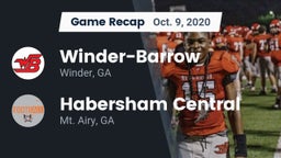 Recap: Winder-Barrow  vs. Habersham Central 2020