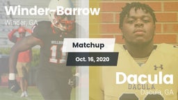 Matchup: Winder-Barrow vs. Dacula  2020