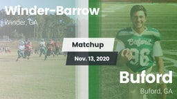 Matchup: Winder-Barrow vs. Buford  2020
