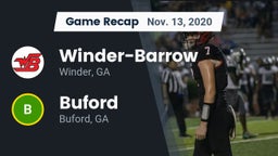 Recap: Winder-Barrow  vs. Buford  2020