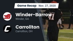 Recap: Winder-Barrow  vs. Carrollton  2020