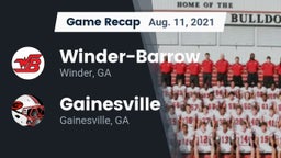 Recap: Winder-Barrow  vs. Gainesville  2021