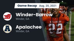 Recap: Winder-Barrow  vs. Apalachee  2021