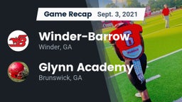 Recap: Winder-Barrow  vs. Glynn Academy  2021