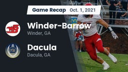 Recap: Winder-Barrow  vs. Dacula  2021