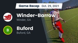 Recap: Winder-Barrow  vs. Buford  2021