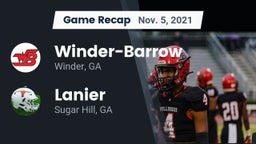 Recap: Winder-Barrow  vs. Lanier  2021
