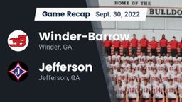 Recap: Winder-Barrow  vs. Jefferson  2022