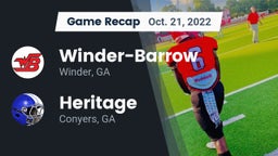 Recap: Winder-Barrow  vs. Heritage  2022