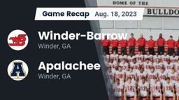 Recap: Winder-Barrow  vs. Apalachee  2023