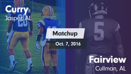 Matchup: Curry vs. Fairview  2016