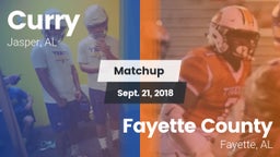 Matchup: Curry vs. Fayette County  2018