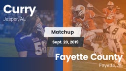 Matchup: Curry vs. Fayette County  2019