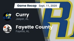 Recap: Curry  vs. Fayette County  2020