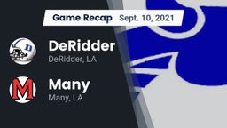 Recap: DeRidder  vs. Many  2021