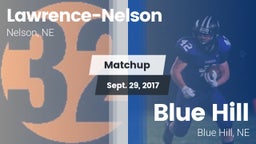 Matchup: Lawrence-Nelson vs. Blue Hill  2017